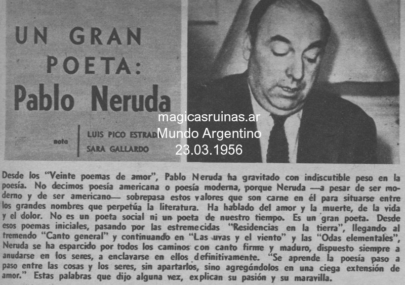 Reportaje a Neruda